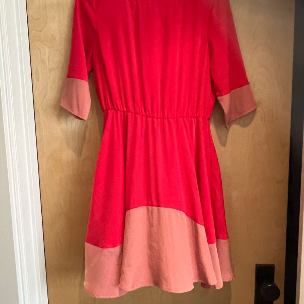 BB Dakota Coral and Pink Dress